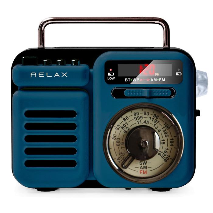 RELAX（リラックス） マルチレトロラジオクロック 手回し充電 ソーラー