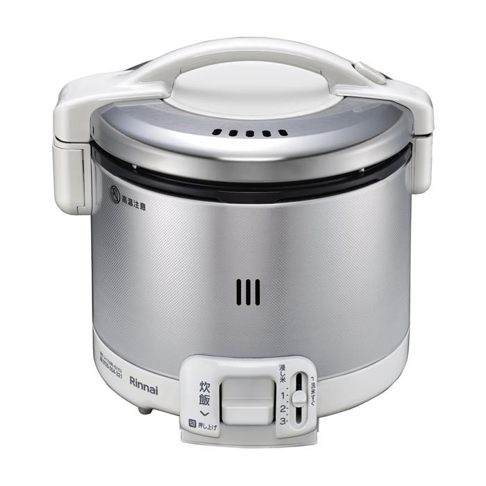 リンナイ（Rinnai） ガス炊飯器 こがまる 炊飯専用 3合 グレイッシュ