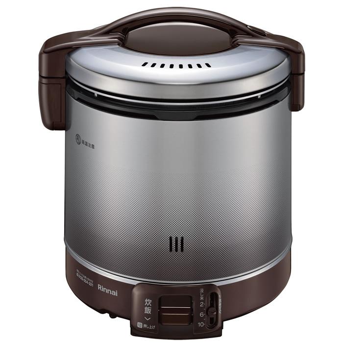 RR-100FS(A)(DB) ダークブラウン 炊飯器　都市ガス用 リンナイ ガス炊飯器 こがまる 炊飯専用 10合 ダークブラウン 都市ガス
