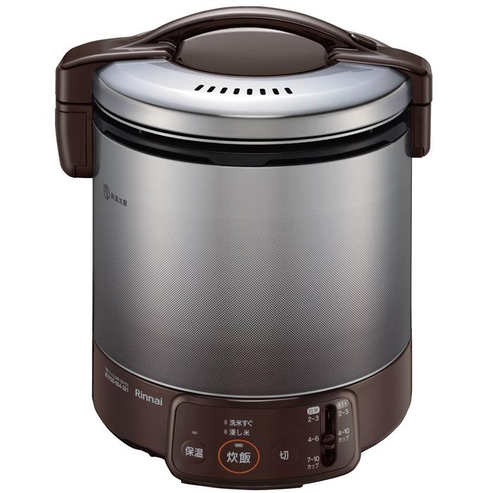 リンナイ（Rinnai） ガス炊飯器 こがまる ジャー機能付 10合 ダーク