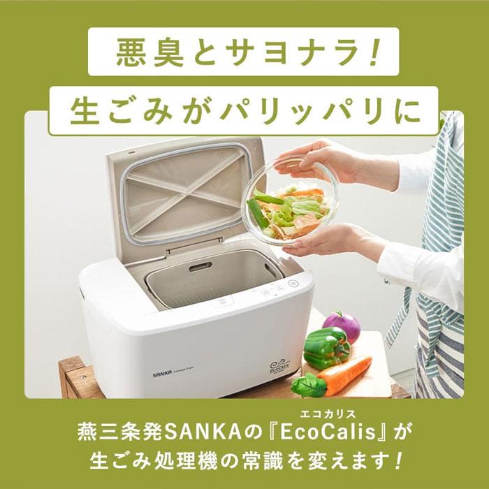 SANKA サンカ 温風乾燥式生ごみ処理機 エコカリス SDG-3000WH ホワイト 
