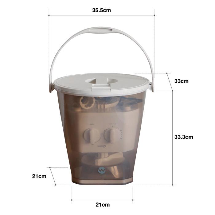 メーカー保証付き　バケツ型 小型洗濯機 ブラッシュボーイ TOM-12 Pro バケツ型洗濯機】面倒な手洗いから卒業！ブラッシュボーイ TOM