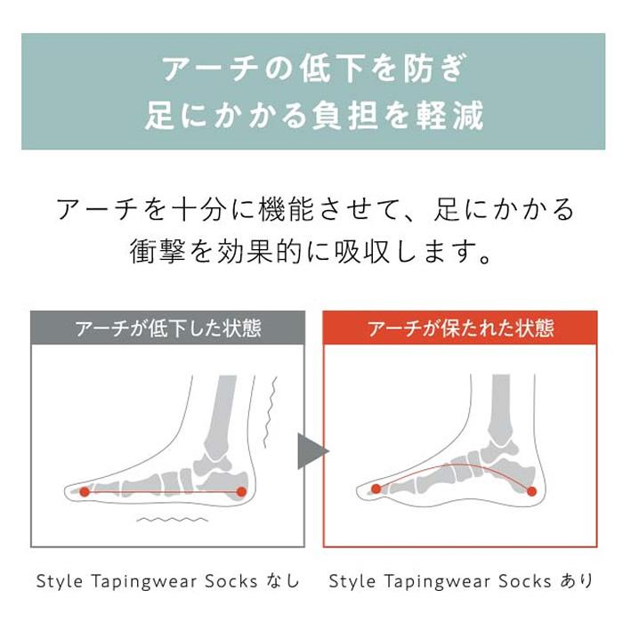 2足セット MTG Style Tapingwear Socks 23-25 ソックス YS-BH-03A-M-2SET 正規販売店 メール便｜emon-shop｜04