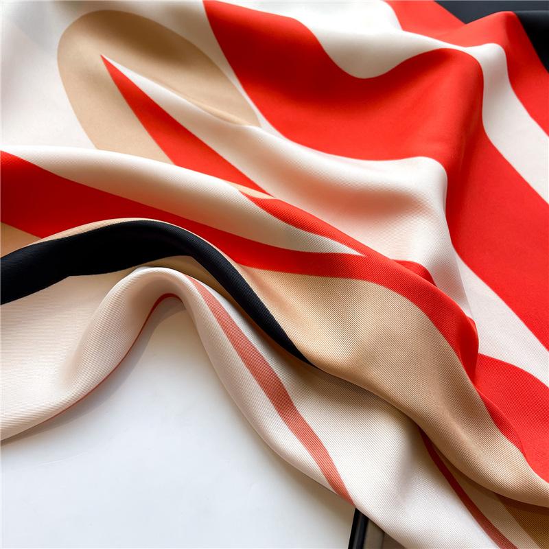 送料無料 男女兼用 大判正方形 シルクタッチ プリント柄 スカーフ 　05541c |  | 03