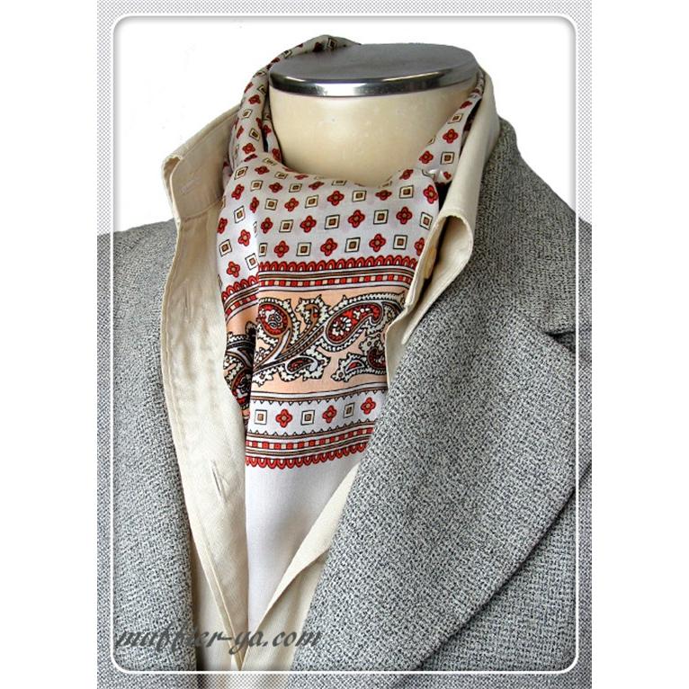 エレガント袋縫いプリント柄メンズ用100 シルクスカーフ イーエム ストア 通販 Yahoo ショッピング