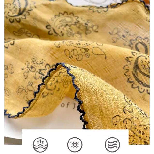 送料無料 男女兼用 三角形 プリント柄 シンプルスカーフ/ヘアリボン   7992a |  | 01