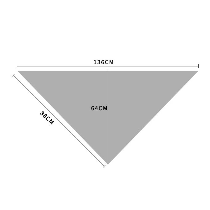 送料無料 男女兼用 三角形 シルクタッチ 幾何学柄 スカーフ/ヘアリボン　8106b |  | 02