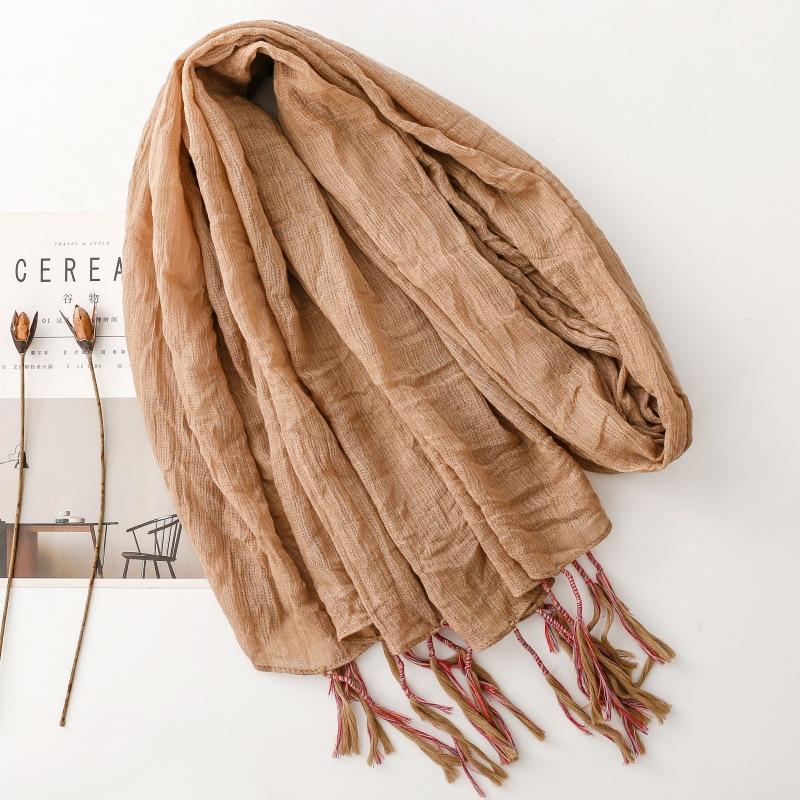 送料無料 男女兼用 大判薄型 無地 ロングフリンジ ストール スカーフ パレオ　　91110c |  | 01