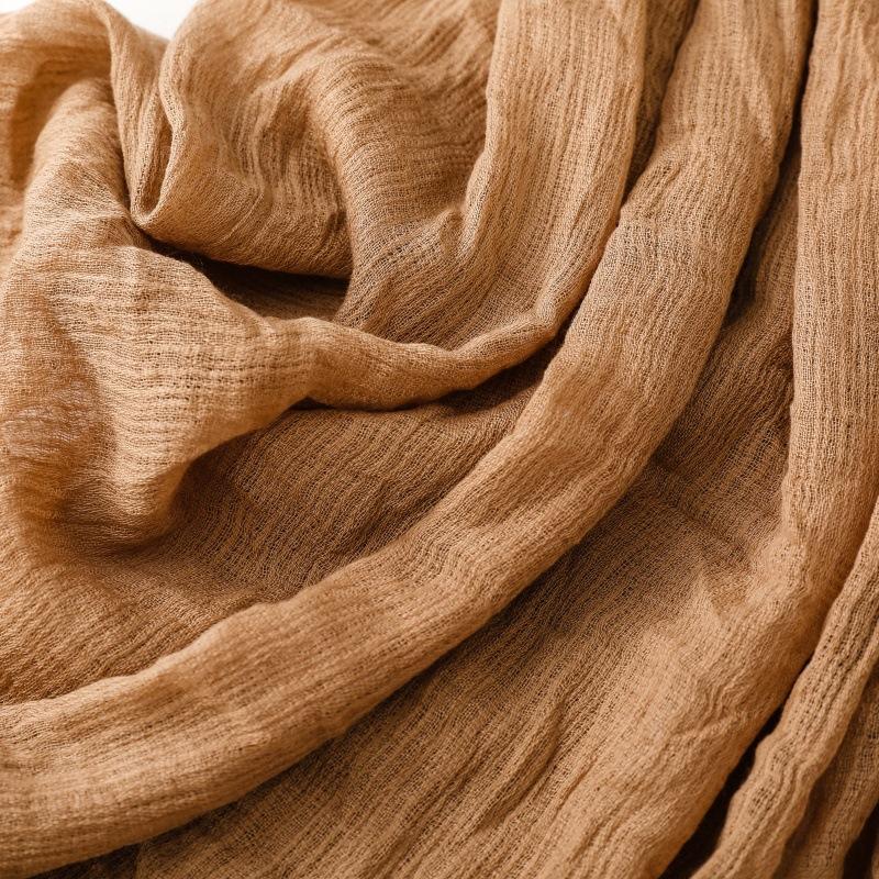 送料無料 男女兼用 大判薄型 無地 ロングフリンジ ストール スカーフ パレオ　　91110c |  | 04