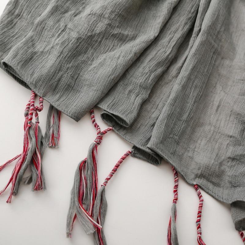 送料無料 男女兼用 大判薄型 無地 ロングフリンジ ストール スカーフ パレオ　　91110d |  | 06