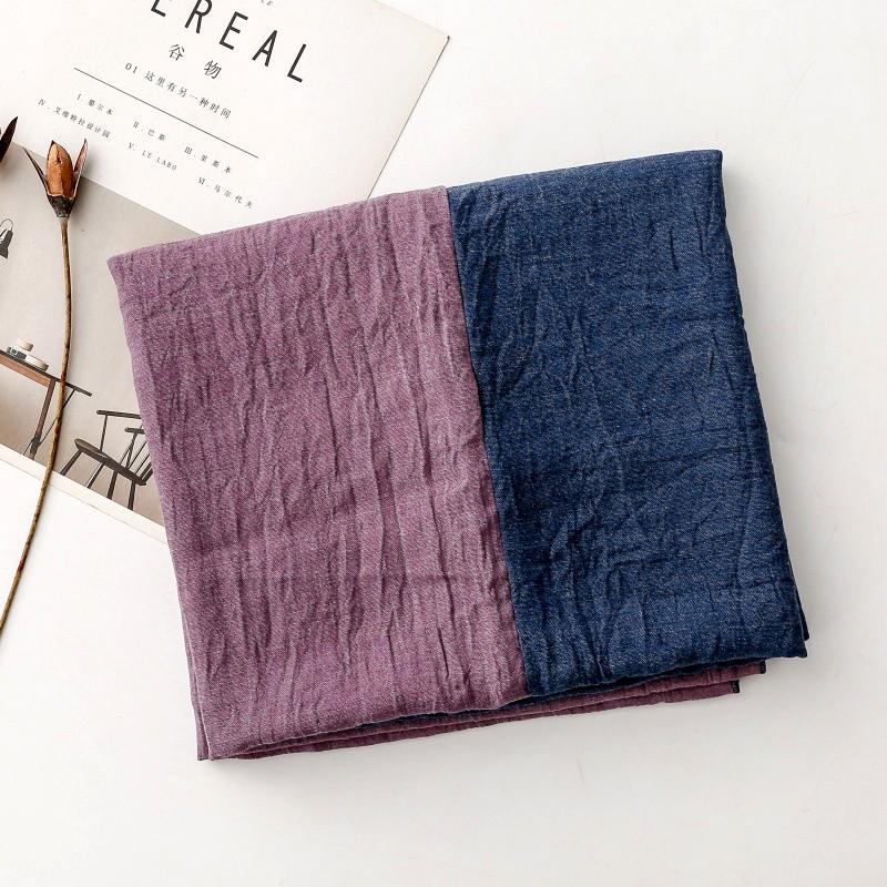 送料無料 男女兼用 無地ツートンカラー 大判薄型ストール スカーフ パレオ   91153a |  | 01