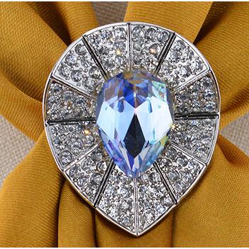 送料無料 スカーフリング ブローチ 着物帯止め ドロップデザイン 　b1312b | 