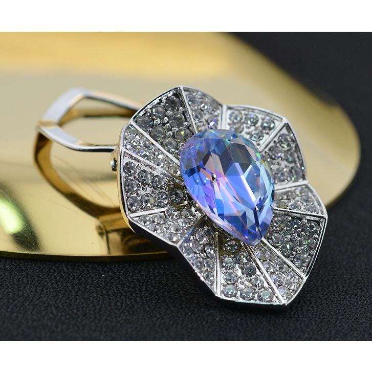 送料無料 スカーフリング ブローチ 着物帯止め ドロップデザイン 　b1312b |  | 02