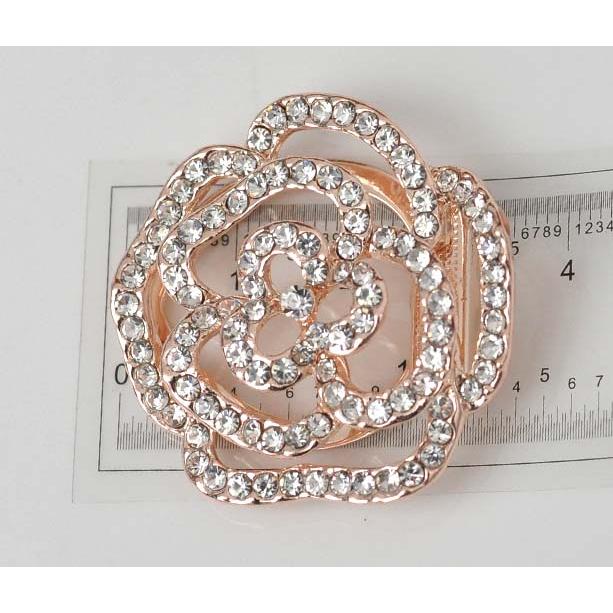 送料無料 キラキラフラワーデコレートスカーフリング/ブローチ 着物帯留め　　b1328 | フォーラム | 03