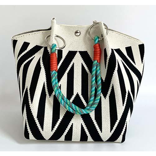 送料無料【セール】 お洒落 手提げ 幾何学柄 コンパクトサイズ ミニトートバッグ 　ba0523 |  | 01