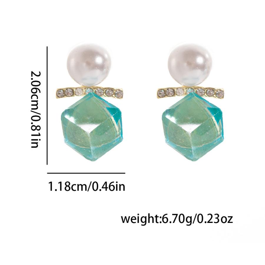 送料無料 レーディス エレガント パール 幾何学 デザイン ピアス　　e0128 |  | 01