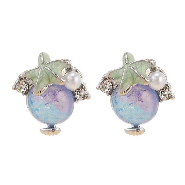 送料無料 レーディス オパール風 キュートな海物語 デザイン ピアス　　e0135 | 