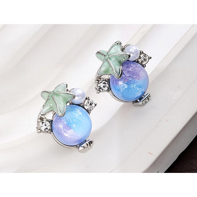 送料無料 レーディス オパール風 キュートな海物語 デザイン ピアス　　e0135 |  | 03