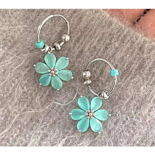 送料無料 レーディス エレガント ゆらゆら フラワー デザイン ピアス　　e0179 |  | 01