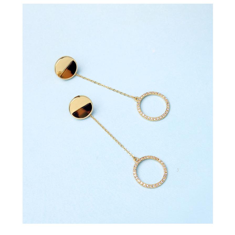 送料無料 レーディス エレガント 琥珀風 湾曲 デザイン ピアス 　e0203 |  | 06