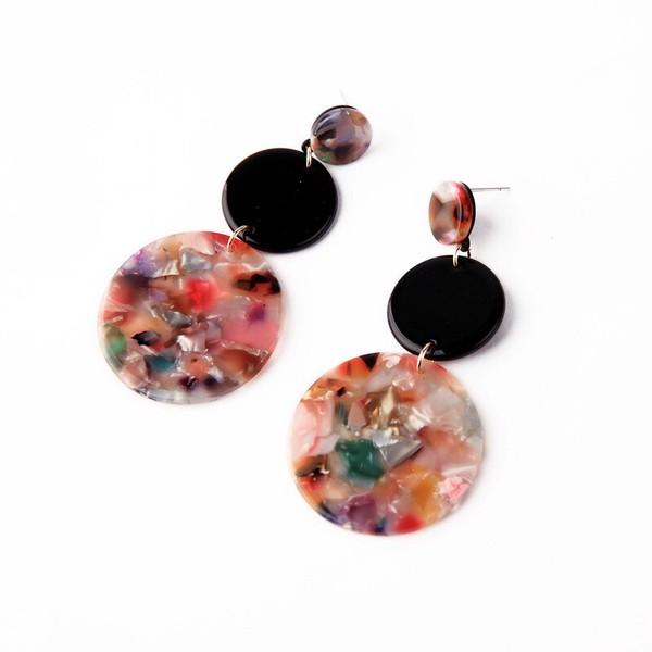 送料無料 レーディス エレガント ゆらゆら トリプル円形デザインピアス　e0220a |  | 01