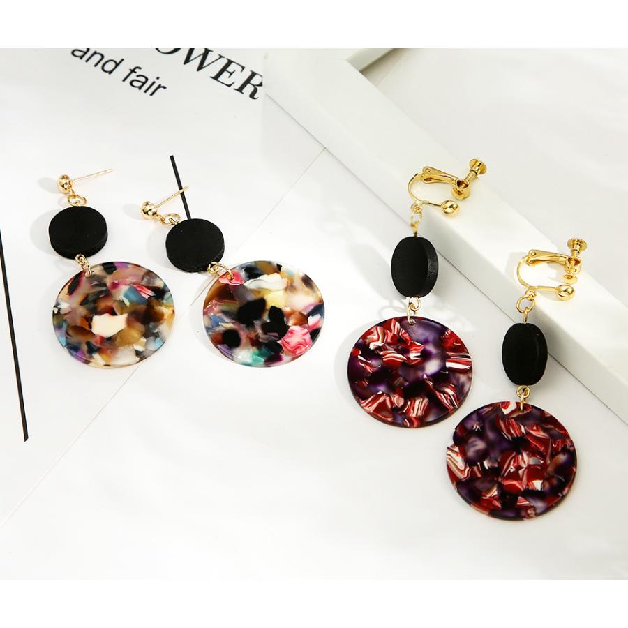 送料無料 レーディス エレガント ゆらゆら トリプル円形デザインピアス　e0220a |  | 05