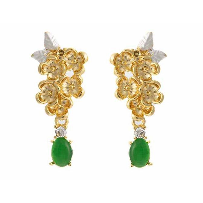 送料無料 レーディス エレガント フラワー葉っぱ デザイン ピアス　 e078 | 