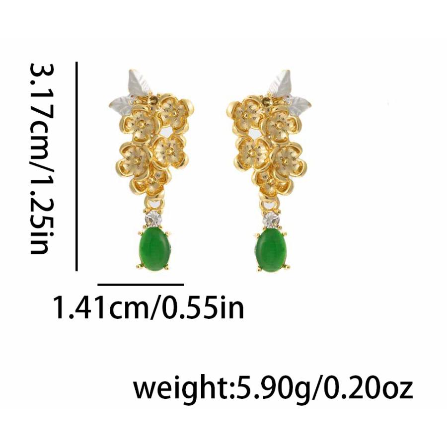 送料無料 レーディス エレガント フラワー葉っぱ デザイン ピアス　 e078 |  | 01