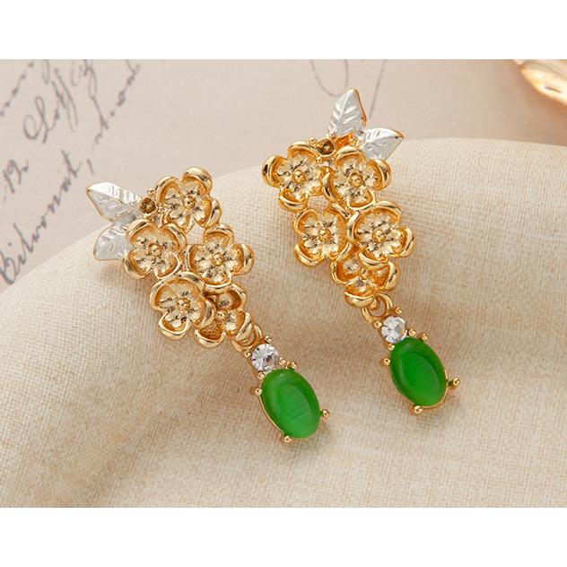 送料無料 レーディス エレガント フラワー葉っぱ デザイン ピアス　 e078 |  | 04