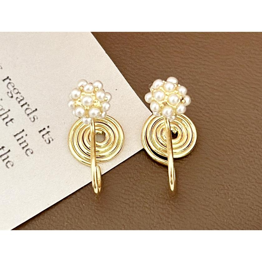 送料無料 レーディス エレガント パールフラワー イヤリング     e0903b |  | 05