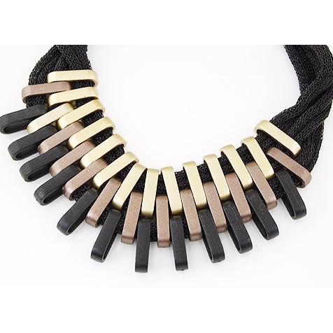 送料無料 ゴージャス Bigビジューモチーフ 網状ナイロンチェン ネックレス チョーカー　x512 |  | 01