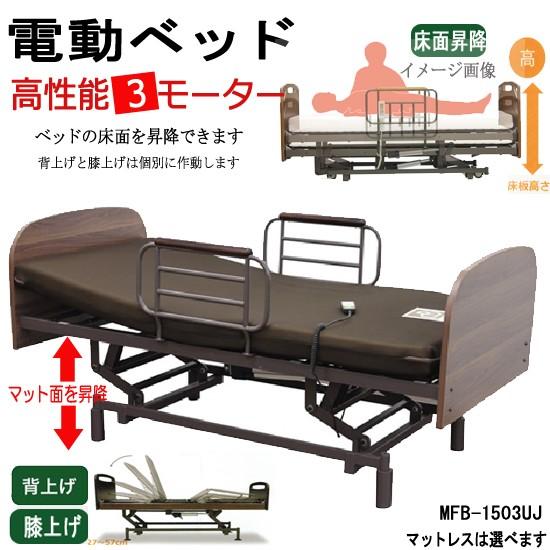 全品送料無料 組立設置付 床面昇降式 電動リクライニングベッド 高機能 3モーター Mfb 1503uj Ds338 3up ウレタンマット付 全商品オープニング価格特別価格 Zoetalentsolutions Com