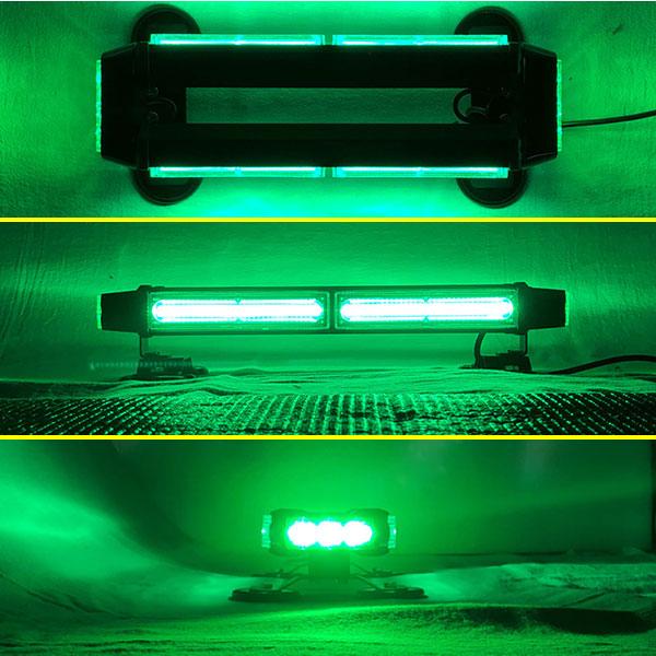 道路運送車両用 緑色灯 12Ｖ 24Ｖ【37cm】LED回転灯 バータイプ