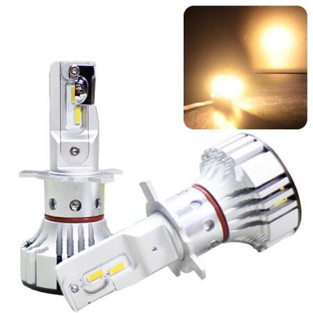 Ledヘッドライト 702k 電球色 F2 電球色 Ledバルブ 6000lm 4300k Cree製チップ使用 ファン一体型で小型 簡単取付 E Monoplus車バイクのパーツ専門店 通販 Yahoo ショッピング