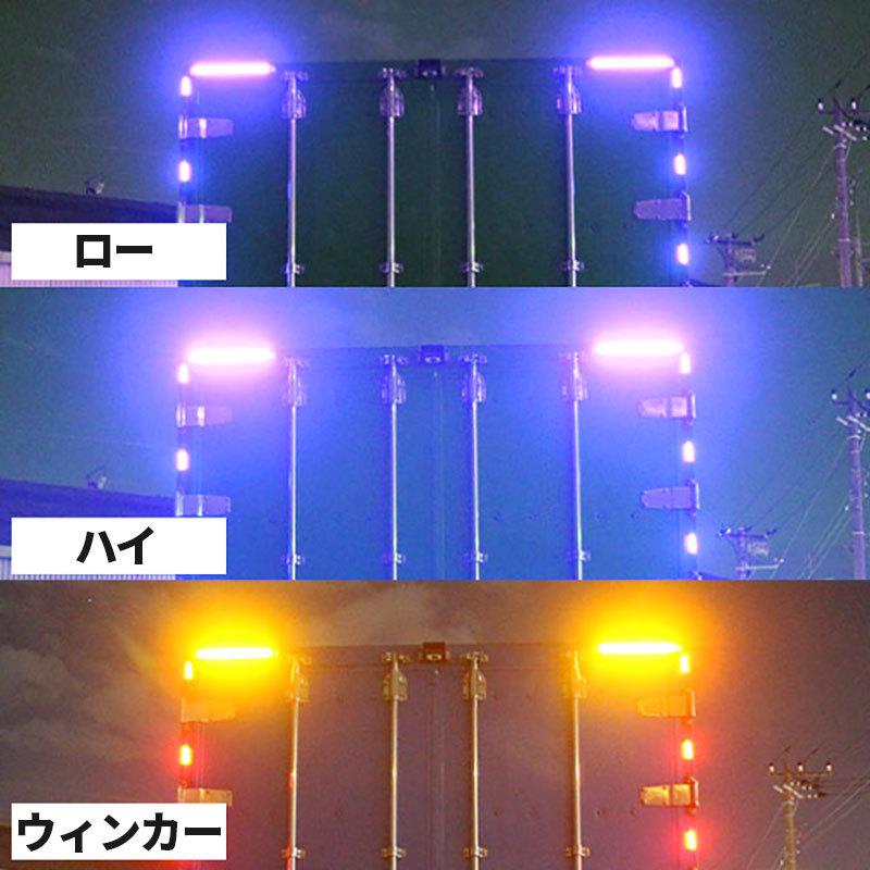 BSC Gravity LED 車高灯 12/24V ブルー&アンバー 2本セット BSC Gravity LED 車高灯 12/24V ブルー&アンバー 2本セット