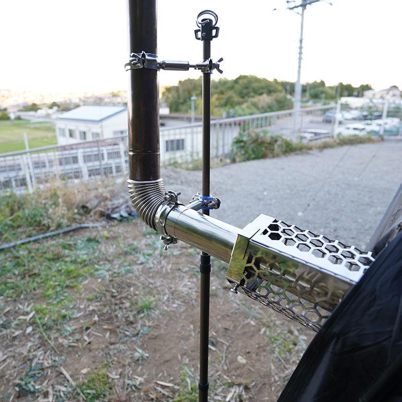 ストーブパーツ】煙突固定金具 1個ペレットストーブ 薪ストーブ 煙突 