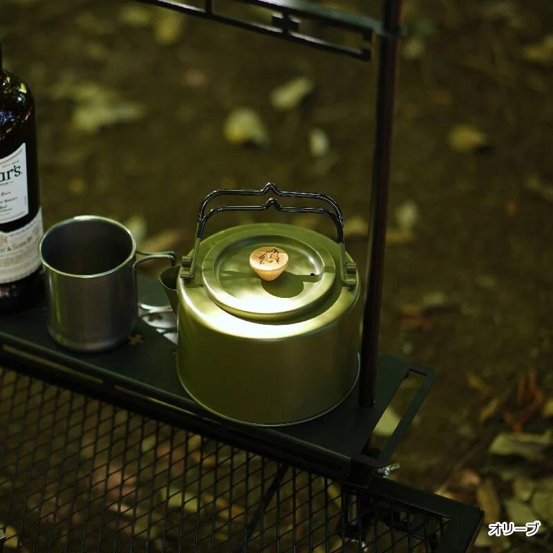 MAVERICK ORIGINAL KETTLE【キャンピング2WAYやかん】 1L ブラック オリーブ シルバー ケトル やかん キャンプ
