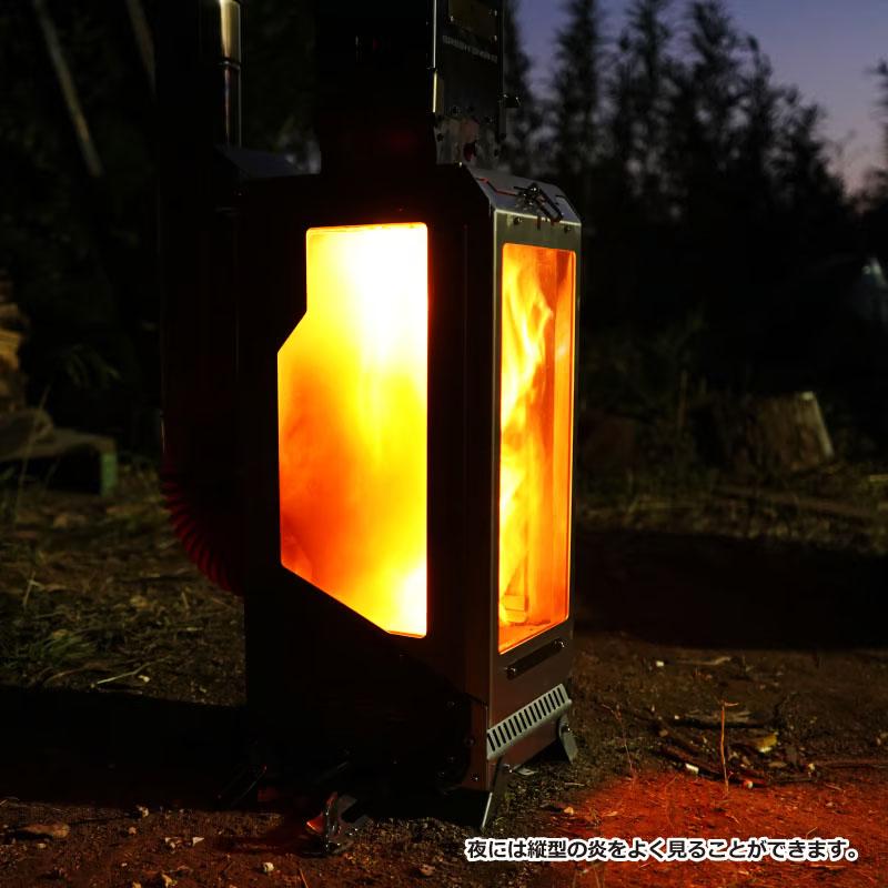 GreenStove ARIES【煙突標準セット】収納袋付 薪ストーブ 縦型