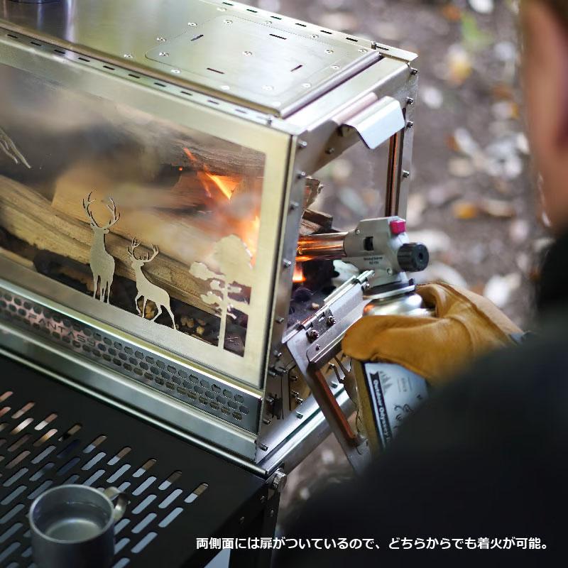 薪ストーブ／テーブル付 GreenStove 【Fantasy】 薪ストーブ グリーン