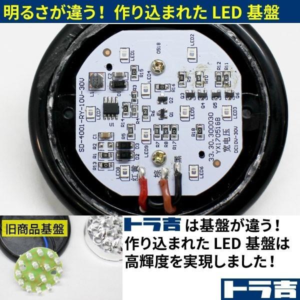 トラ吉 バスマーカー クリアレンズ【レッド】2個セット 24V LED