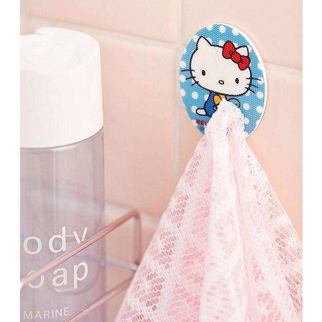 ハローキティ 便利キャッチフック 3個組 2セット メール便(ポスト投函) 洗面台 キッチン 台所 冷蔵庫 洗面台 浴室 日本製 送料無料！ |  | 04