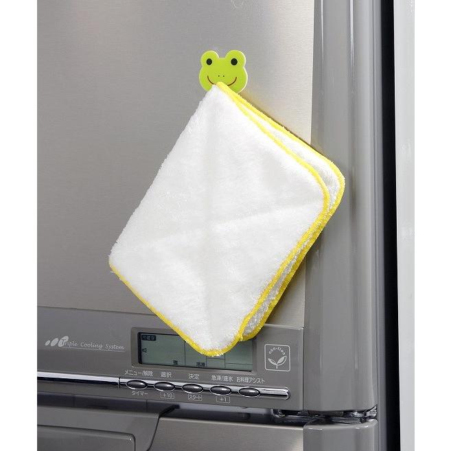 カエルの便利キャッチフック 3個組 2セット ※メール便(ポスト投函) 洗面台 キッチン 台所 冷蔵庫 洗面台 浴室 日本製 送料無料！ |  | 04