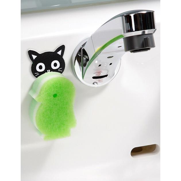 ネコの便利キャッチフック 3個組 ※メール便(ポスト投函) 洗面台 キッチン 台所 スポンジ ふきん 冷蔵庫 洗面台 浴室 日本製 |  | 02