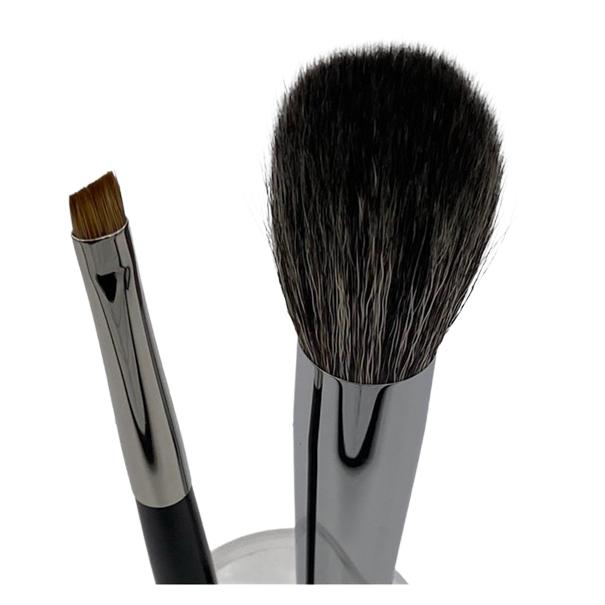 熊野筆 晃祐堂 KOYUDO collection BC チークブラシ＆アイブロウ セット 専用化粧箱入り 灰リス 山羊毛 希少 最高級毛質 プレゼント 贈り物 |  | 04