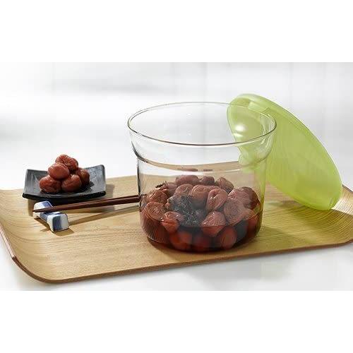 高木金属 耐熱ガラス製 一夜漬けポット 15cm 1.8L IPG-15 保存容器 漬物容器 梅漬け 電子レンジOK 専用の重石付き |  | 04