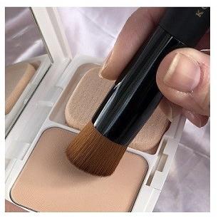 熊野筆 広島県 熊野町 ファンデーションブラシ プレミアム NC249-BC 黒軸フラット 熊野筆 晃祐堂 送料無料 メール便(ポスト投函)配送 |  | 03