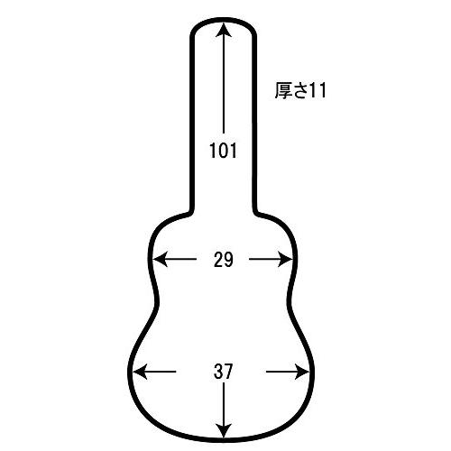スーパーライト(Super Light) クラシックギターケース バーガンディ 