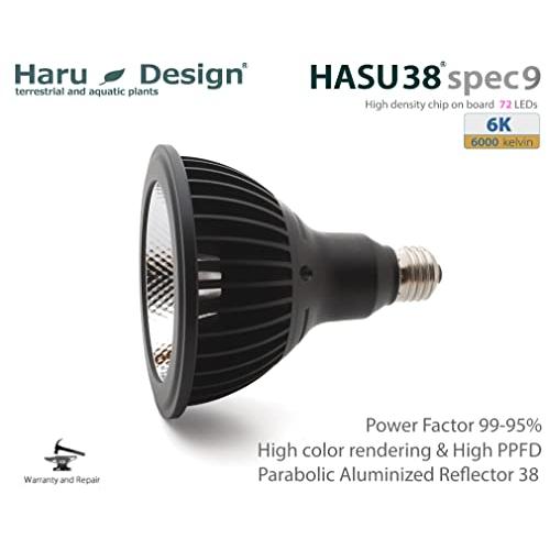 HaruDesign 植物育成LEDライト HASU38 spec9 6K 白色系 6000ケルビン