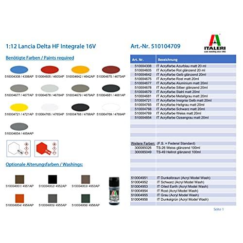 イタレリ タミヤ 1/12 カーシリーズ No.4709 ランチア デルタ HF インテグラーレ 16V プラモデル 37706 