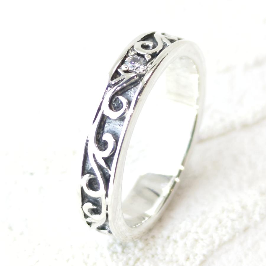 アラベスクデザインリング ジルコニア リング/指輪 sv925 シルバー925 ペアに |  | 01